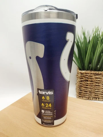Tervis - 30oz Stainless Steel tumbler - Indianapolis Colts - NFL (RUSH) Cover