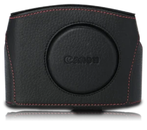 LIMITED CANON RED LINE BLACK LEATHER CASE RL CC-G04 for PowerShot G5 X - Picture 1 of 9
