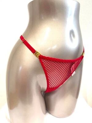 VICTORIA'S SECRET Sexy NetzV-String Thong Tanga String Damenunterwäsche Slip Rot - Bild 1 von 2