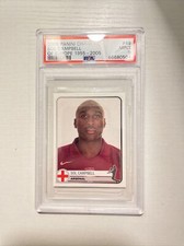 PSA 9 Mint- Sol Campbell CHAMPIONS OF EUROPE 1955-2005 STICKER #49 Arsenal
