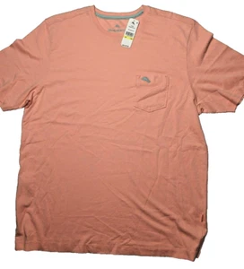 Tommy Bahama T-Shirt Mens Medium Passion Peach New Bali Skyline Logo - Picture 1 of 5
