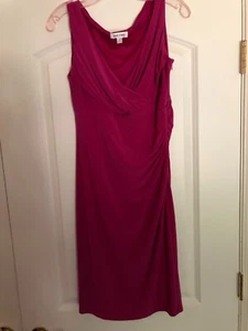 Women’s Jones Studio Cocktail Dress, Size 8, Color Fuchsia - Picture 1 of 5