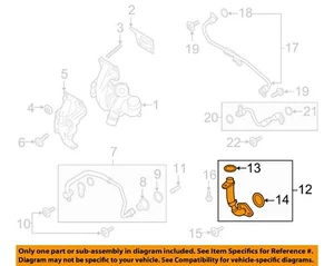 FORD OEM 19-23 Bronco Sport Turbocharger Components-Oil Return Tube K2GZ6L092A - Picture 1 of 2