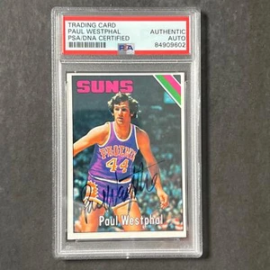 1974-75 Topps Basketball Card #186 Paul Westphal Signed AUTO PSA Slabbed Suns - Picture 1 of 2