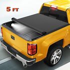 5Ft Roll Up Tonneau Cover For 2015-2023 Chevy Colorado Gmc Canyon Truck Bed