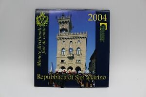 PRAGER: San Marino, Euro-KMS 2004, 1 Cent bis 5 Euro, 9 Stk. [P32]#k