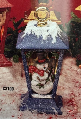 VINTAGE CERAMICHROME CERAMIC MOLD #C-3100 SNOWMAN LANTERN - Image 1 of 4