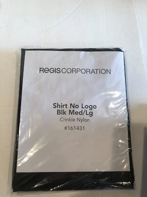 REGIS CORPORATION NEW Regis Corp M/L Hair Stylist Black Smock Shirt w Pocket READ MEASUREMENTS#F33