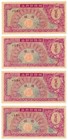 ND 1953 Group of 8 1 Won Bank of Korea Notes (L2093)