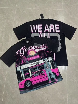 NUEVA Camiseta Para Hombres Godspeed Manga Corta Estilo Roca Algodón Puro Talla S-XL Foto 1 de 4