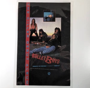 BulletBoys Laminated 1988 Debut Album Rock Band Ad Promotion Music Advert - Picture 1 of 7