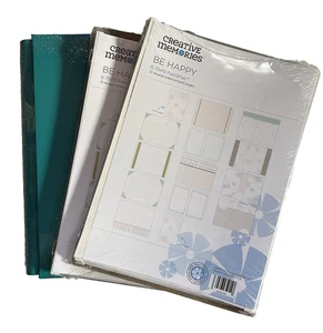 Neues Creative Memories 6,75 x 10 Album Bermuda türkisfarbener Einband, Be Happy Seiten & mehr - Bild 1 von 3