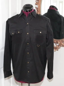 Lauren Ralph Lauren Safari Outfitters Hemd Damen Schwarz Langarm Cargo Gr. S - Bild 1 von 9