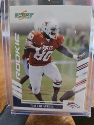 2007 Score - Rookie Tim Crowder #306 (RC) - Image 1 of 2