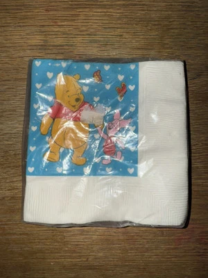 Guardanapos de papel vintage Party Express Disney Winnie The Pooh leitão novo na embalagem novo  - Imagem 1 de 3