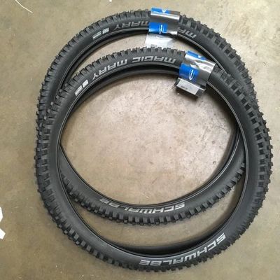 Schwalbe Magic Mary Mountain Bike Tyres 26 x 2.35 Addix BikePark Wire Bead - Image 1 of 4