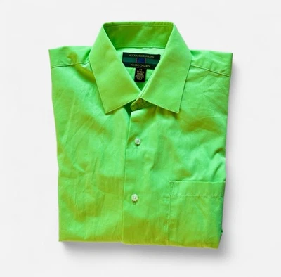 Camisa de Vestir Vintage Alexander Julian Colores Para Hombre Talla M Verde Años 90 Moda Foto 1 de 3