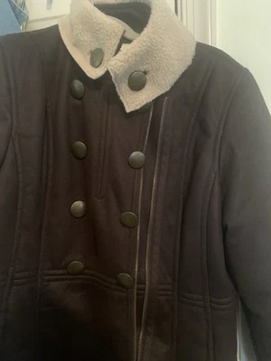 New Sonoma Life Style  Women’s faux Fur Double Breasted Bottoms /Zipper Size M - Image 1 of 4