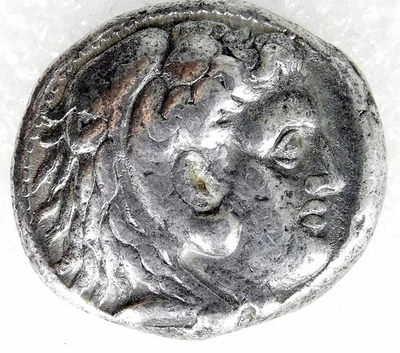 336-323 BC Macedon Tetradrachm Alexander The Great SILVER Ancient Coin Zeus Rare - Image 1 of 4
