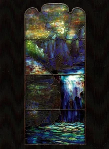Postcard Tiffany Studios "Stained Glass (detail)" Hartwell Window 1917 AIC MINT - Picture 1 of 1