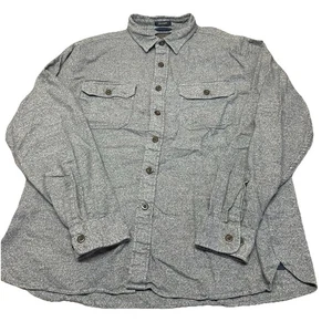 Pendleton Burnside Button Up Gray Flannel Double Brushed Cotton Shirt Men’s XXL - Picture 1 of 7