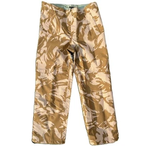 British Army DPM Desert Gore-Tex Over trousers Waterproof Wet Weather Surplus - Picture 1 of 7