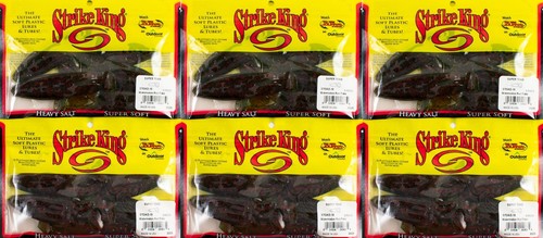 Super Toad Soft Bait Lure - 4″ Body Length, Watermelon Red Flake, Per 5