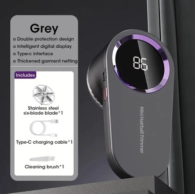 1 pieza LED Digital Eléctrico Removedor de Pelusa USB Recargable Tela Afeitadora - NUEVO Foto 1 de 4