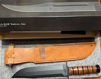 Faca de combate KA-BAR 2217 Big Brother – 9,375" 1095 Cro-Van - Imagem 1 de 3