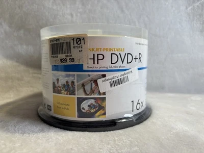 HP - DVD-R 16X - 50pk - 4.7gb data- 120min - Image 1 of 3