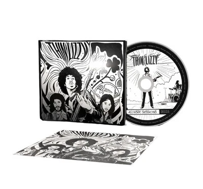 Thin Lizzy The Acoustic Sessions Alternative B&W Artwork CD Signed Card New