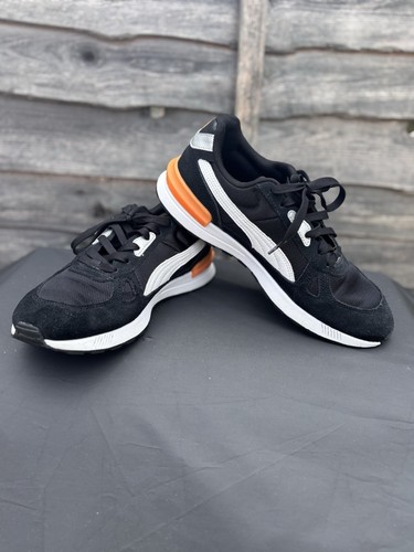 Scarpe da ginnastica unisex Puma Gravitation nere bianche arancioni taglia UK 7 5 US 8 5