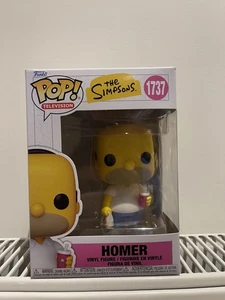 The Simpsons - Homer (Krusty Burger) Pop! Vinyl Figure #1737 + Protector - Foto 1 di 6