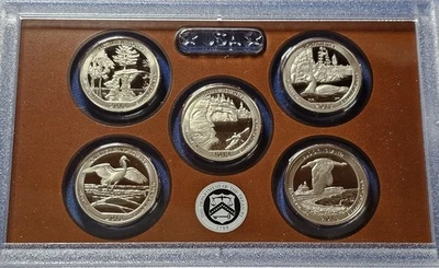2018-S PROOF CLAD AMERICA THE BEAUTIFUL QUARTER SET WITH OGP AND COA - Image 1 of 3