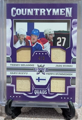 2022 SELANNE KURRI KOIVU NUMMINEN Countrymen Quads /6 Leaf Lumber - Image 1 of 2