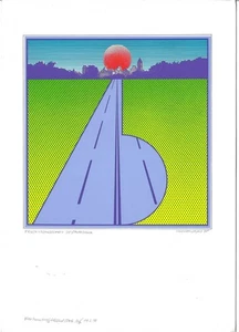 CHATTOPADHYAY: Siebdruck "Friedenslandschaft" - Picture 1 of 1