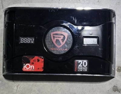 Medidor de voltaje y amperaje condensador híbrido de iones para automóvil Rockville RXC20D 20 Faradios Foto 1 de 2