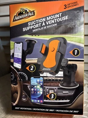 TELÉFONO CELULAR Montaje de succión ARMADURA ALL 360 Rotación Parabrisas Ampliable SE ADAPTA A LA MAYORÍA Foto 1 de 3