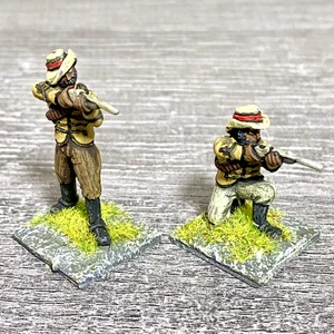 2x 28mm Zulus Fig unmontiert bemalt Metall Miniaturen Zulu War Black Powder #1 - Bild 1 von 4