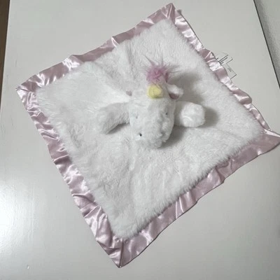 Manta de seguridad Cloud Island Unicorn Lovey Lovie Blankie rosa satinado Foto 1 de 4