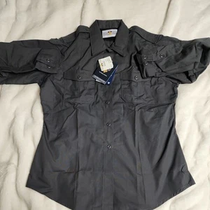 Womens 40 Reg Flying Cross Fx Class A Lapd Navy Long Sleeve Uniform Shirt - Picture 1 of 8