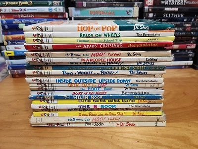 Lot Of 21 Dr. Seuss Beginner Books /Bright & Early/Some Vtg Hardcover Books Foto 1 de 4