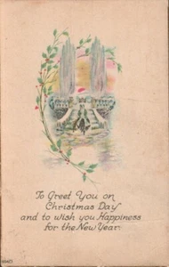 Postcard - To Greet You on Christmas Day Divided Back Posted 1924  0413 - Picture 1 of 2