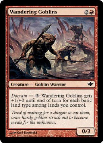 WANDERING GOBLINS FOIL X4 4 4X Conflux MTG Magic the Gathering Cards DJMagic - Image 1 of 1