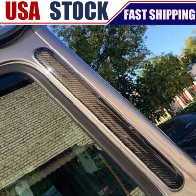 Cubierta de ajuste de ventilación de aire de pilar C de carbono seco 2 piezas para Benz clase G W463 G500 G65 G63 Foto 1 de 4