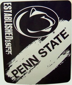 Blanket Fleece Throw NCAA Penn Nitanny Lions NEW 50”x60” with protective sleeve - Picture 1 of 2