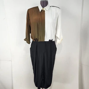 Vestido Vintage Kwai Mod Colorblock Cuello Mujer Talla 16 - Imagen 1 de 14