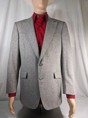 Abrigo/chaqueta deportiva Warren Sewell Western 42L | Lana | Gris 5 bolsillos Foto 1 de 4