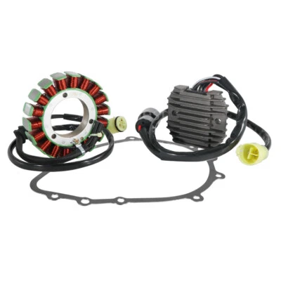 for Kawasaki ZX600 ZZR600 ZX600/ZX636 Ninja ZX6R Magneto Stator+Regulator+Gasket - Imagem 1 de 4
