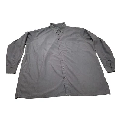Camisa de vestir para hombre J. Ferrar 3XLT (19-19,5) gris a rayas cuello extendido Foto 1 de 4